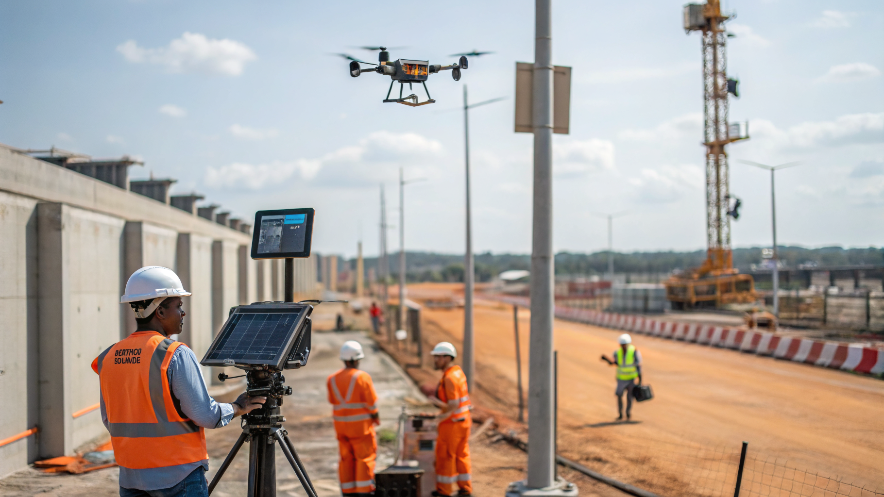 Câmeras de monitoramento de obras com inteligência artificial
